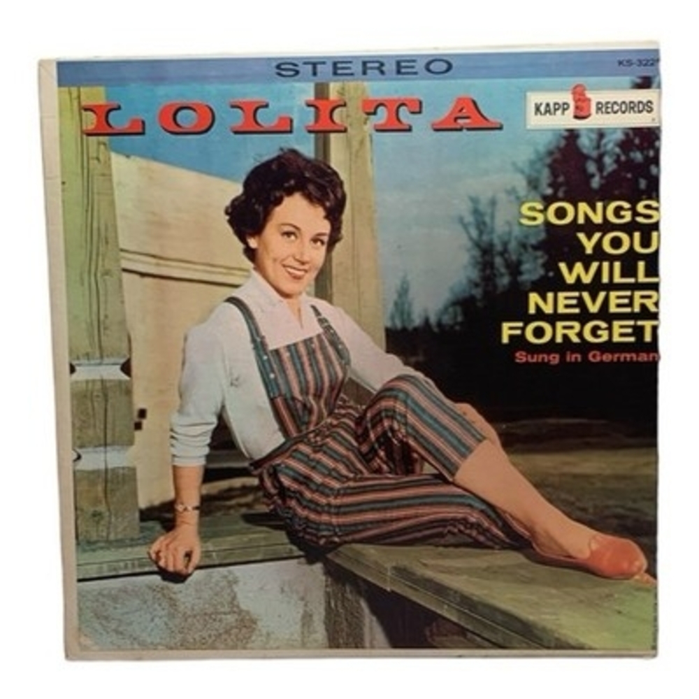 Lolita Songs You Will Never Forget Vinyl LP 1961 Kapp Records KS-3229 German